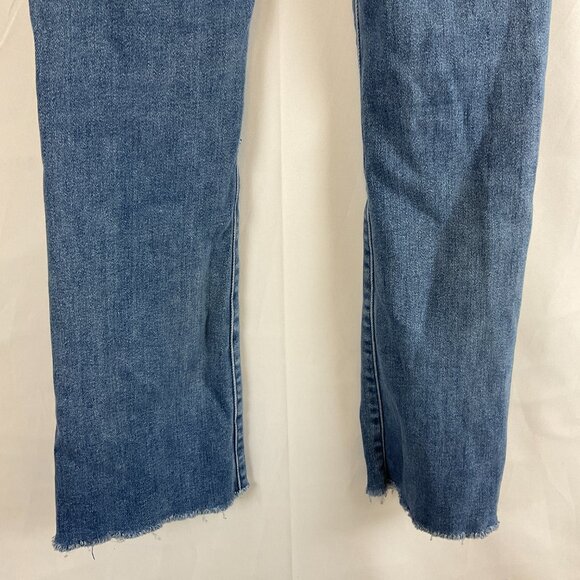 Mother The Hustler Ankle Fray Jeans 24 Blue - Picture 12 of 14